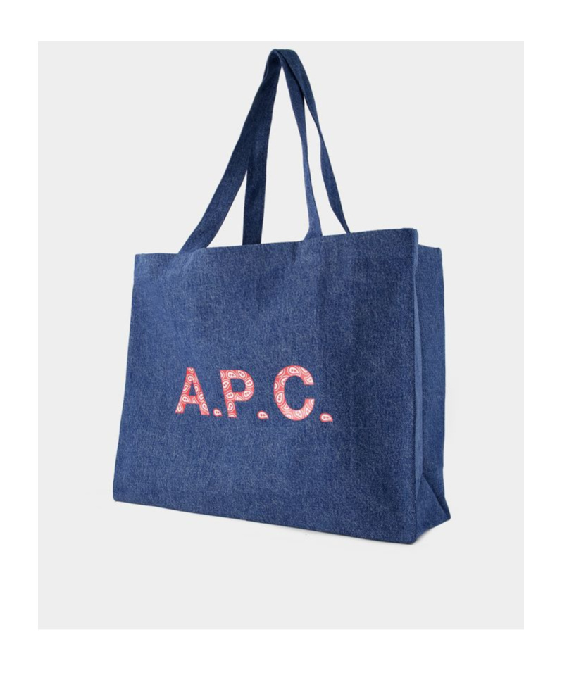 Apc Logo Handbag In Blue