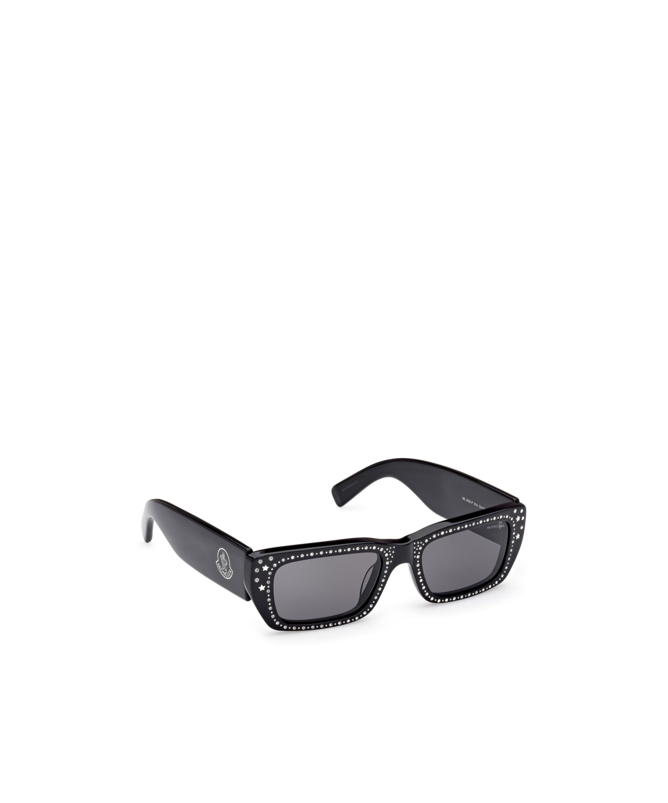 Shop Moncler X Palm Angels Square-frame Sunglasses In Gray