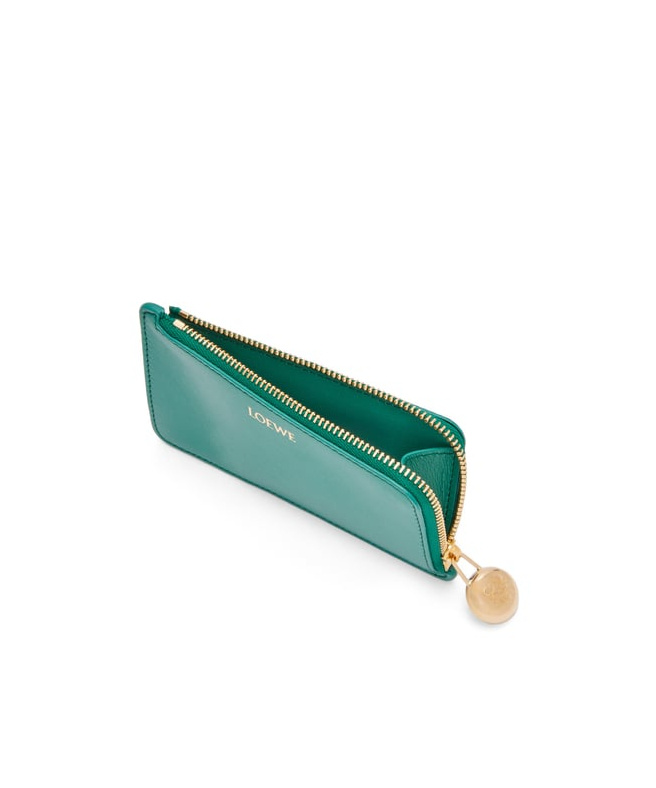 Loewe Pebble Coin Cardholder In Green