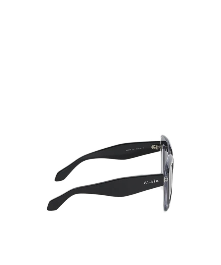 Alaïa Logo-print Oversize-frame Sunglasses In Black
