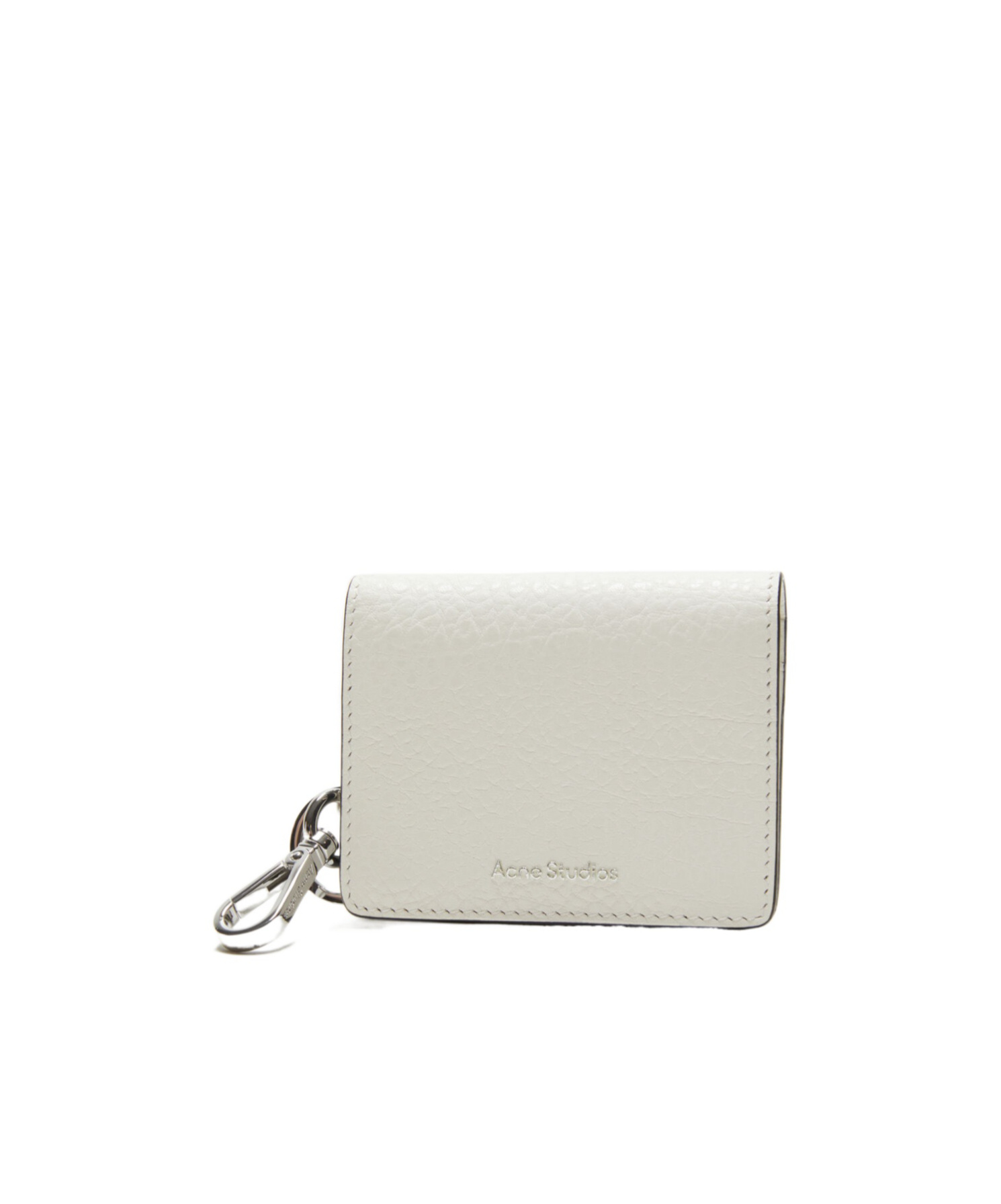 Acne Studios Folded Leather Wallet In White