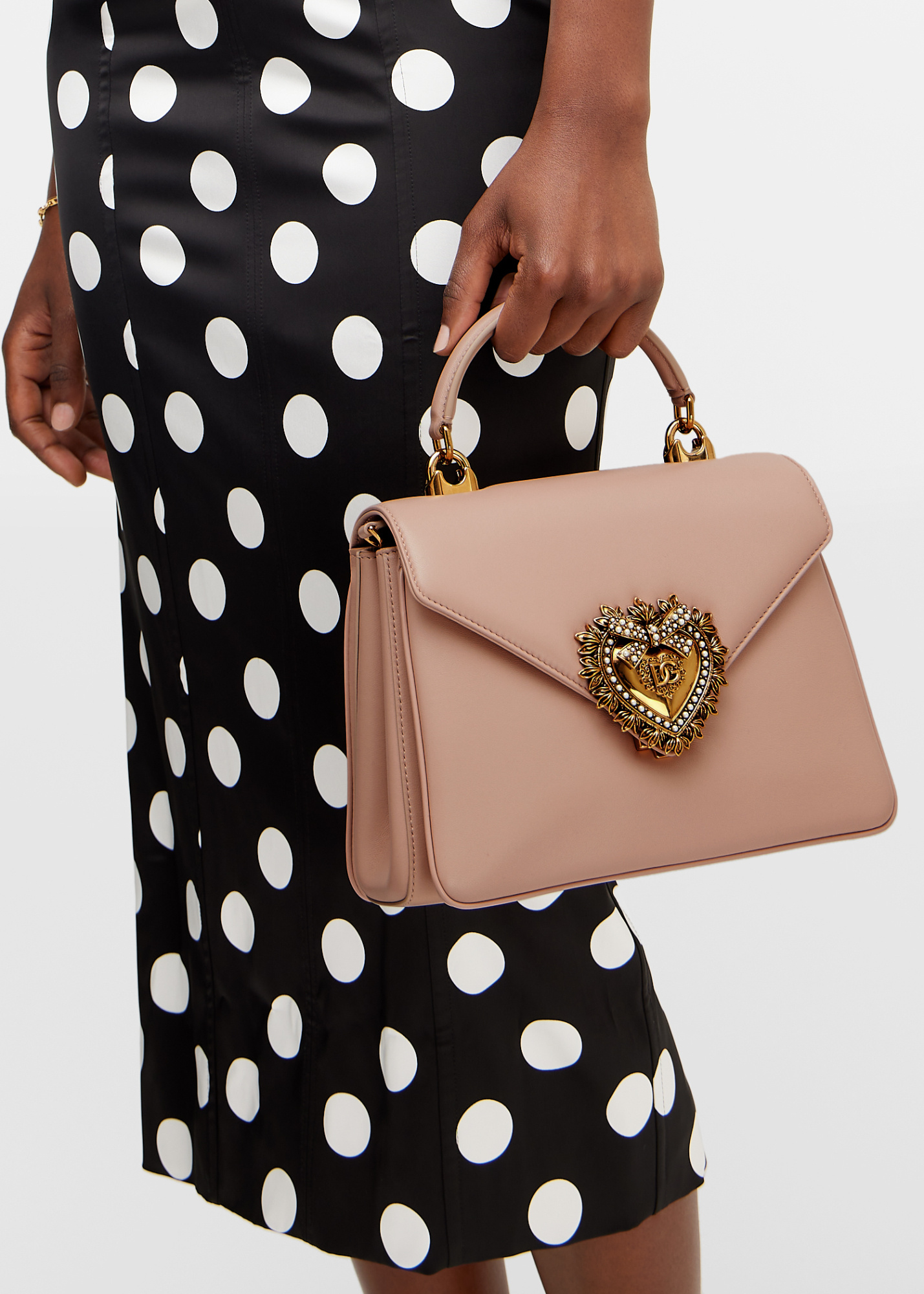 Dolce & Gabbana Small Devotion Handbag In Pink