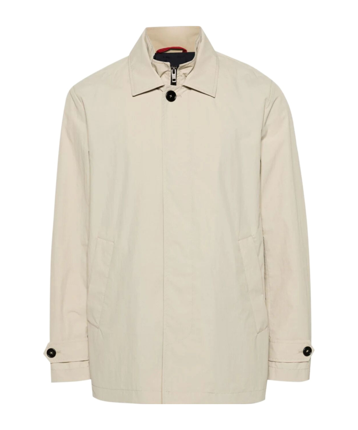 Fay Short Jacket Morning Side Pockets In Nude