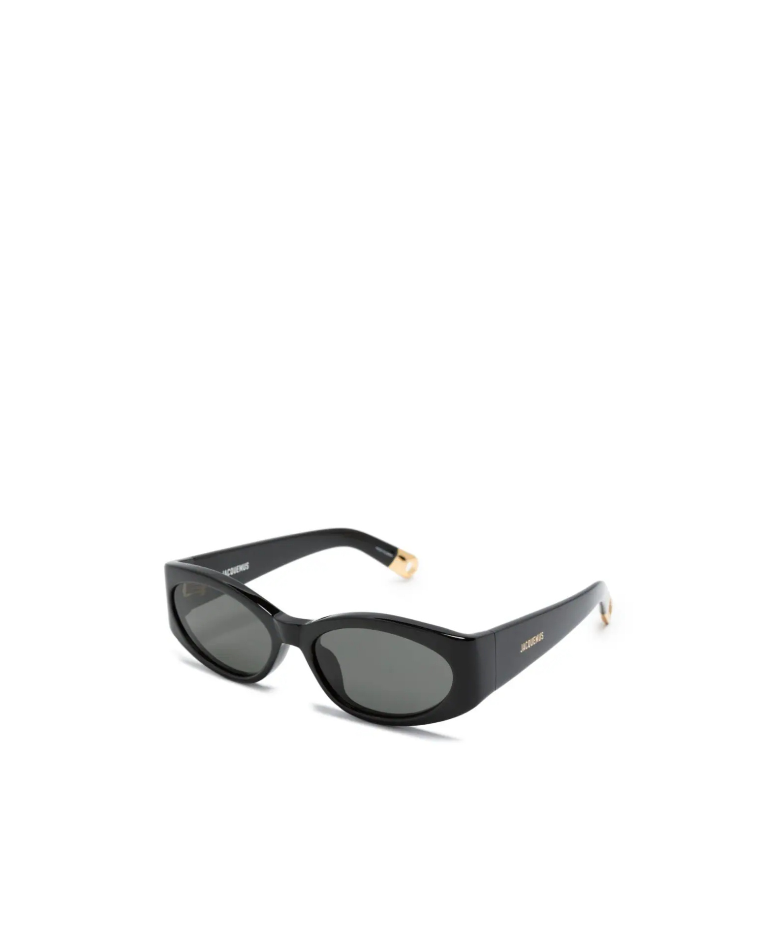 Jacquemus Oval-frame Sunglasses In Gray