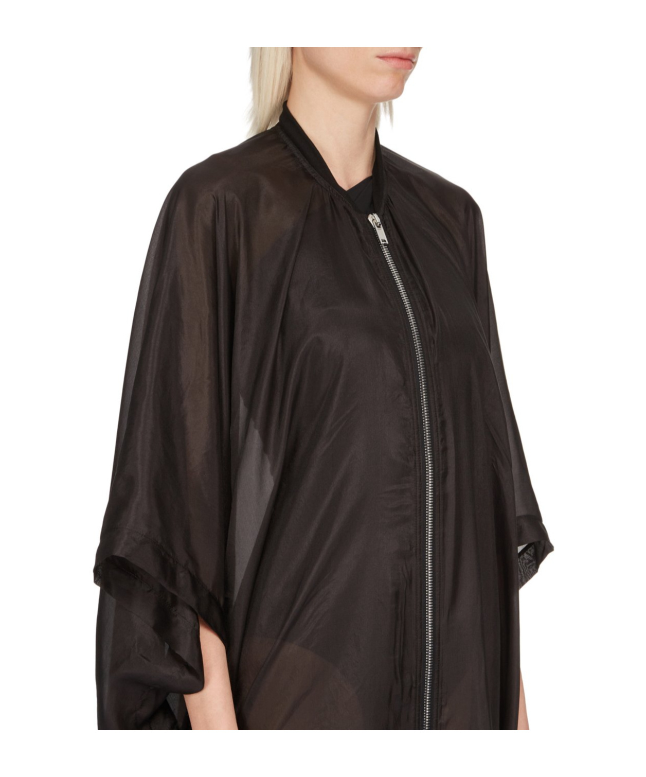 Shop Rick Owens Lido Sl Poncho Flight Jacket In Black