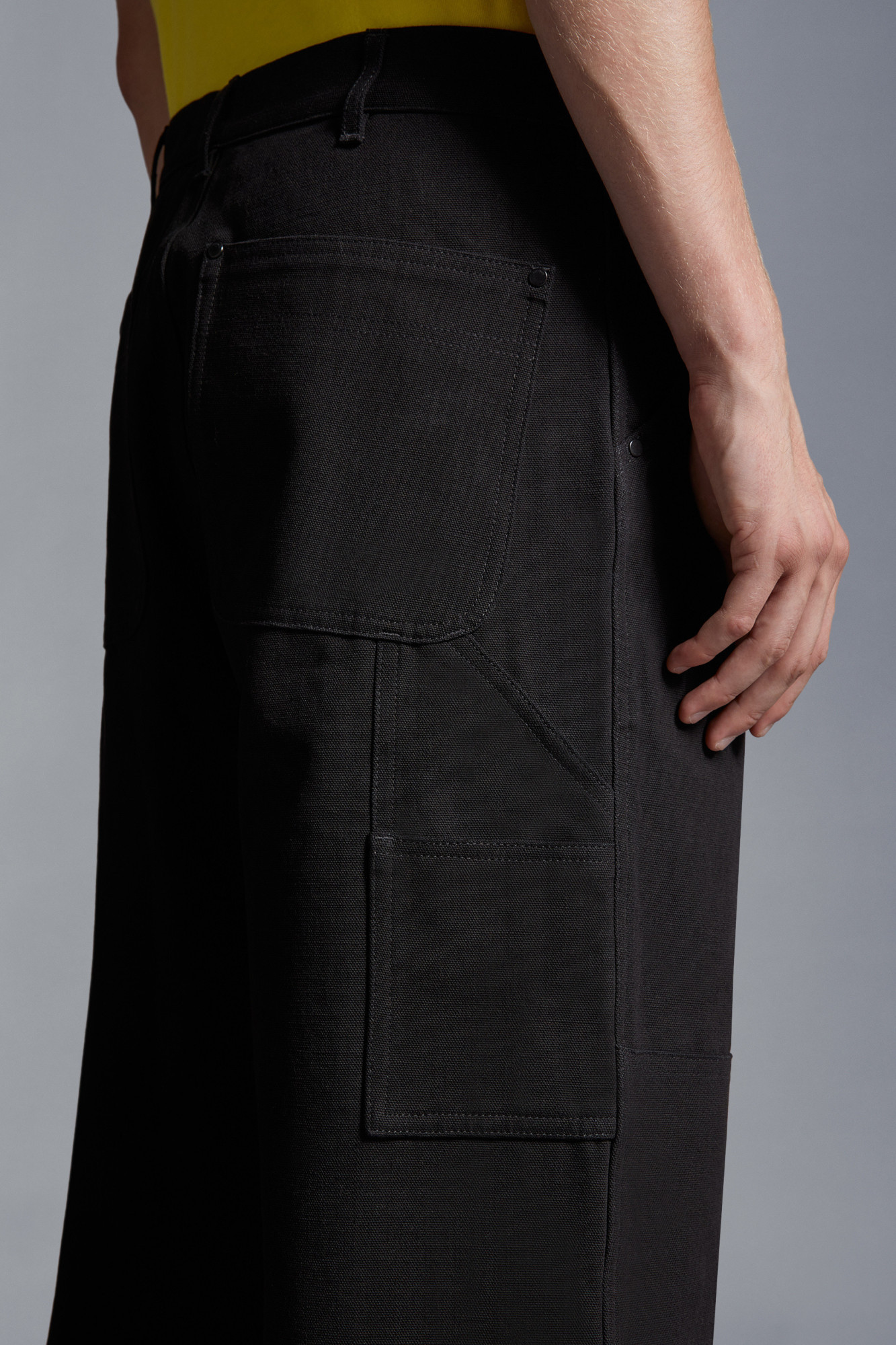 Moncler Logo-embroidered Cotton Track Pants In Black
