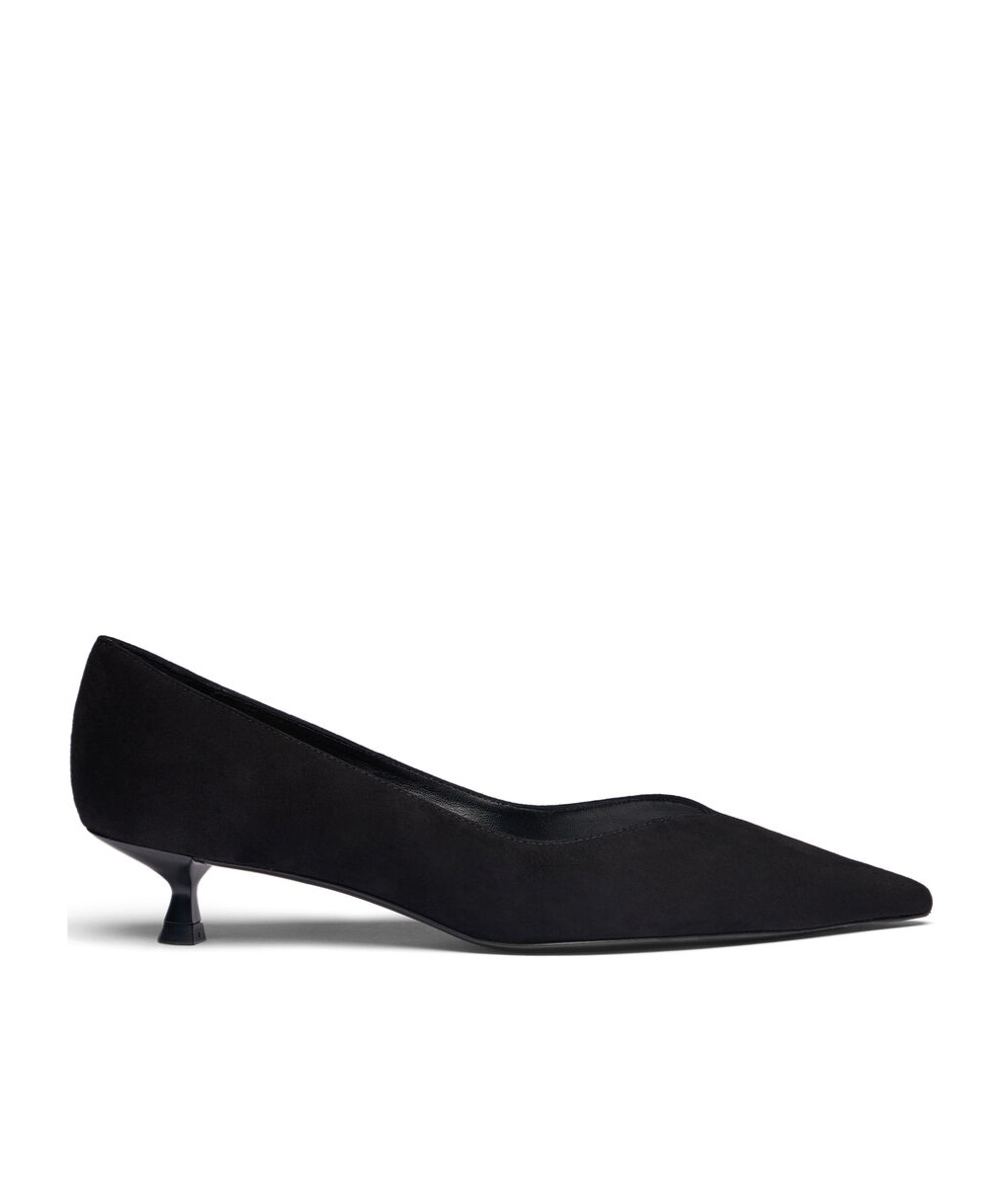 Stuart Weitzman 35mm Eva Suede Pumps In Black