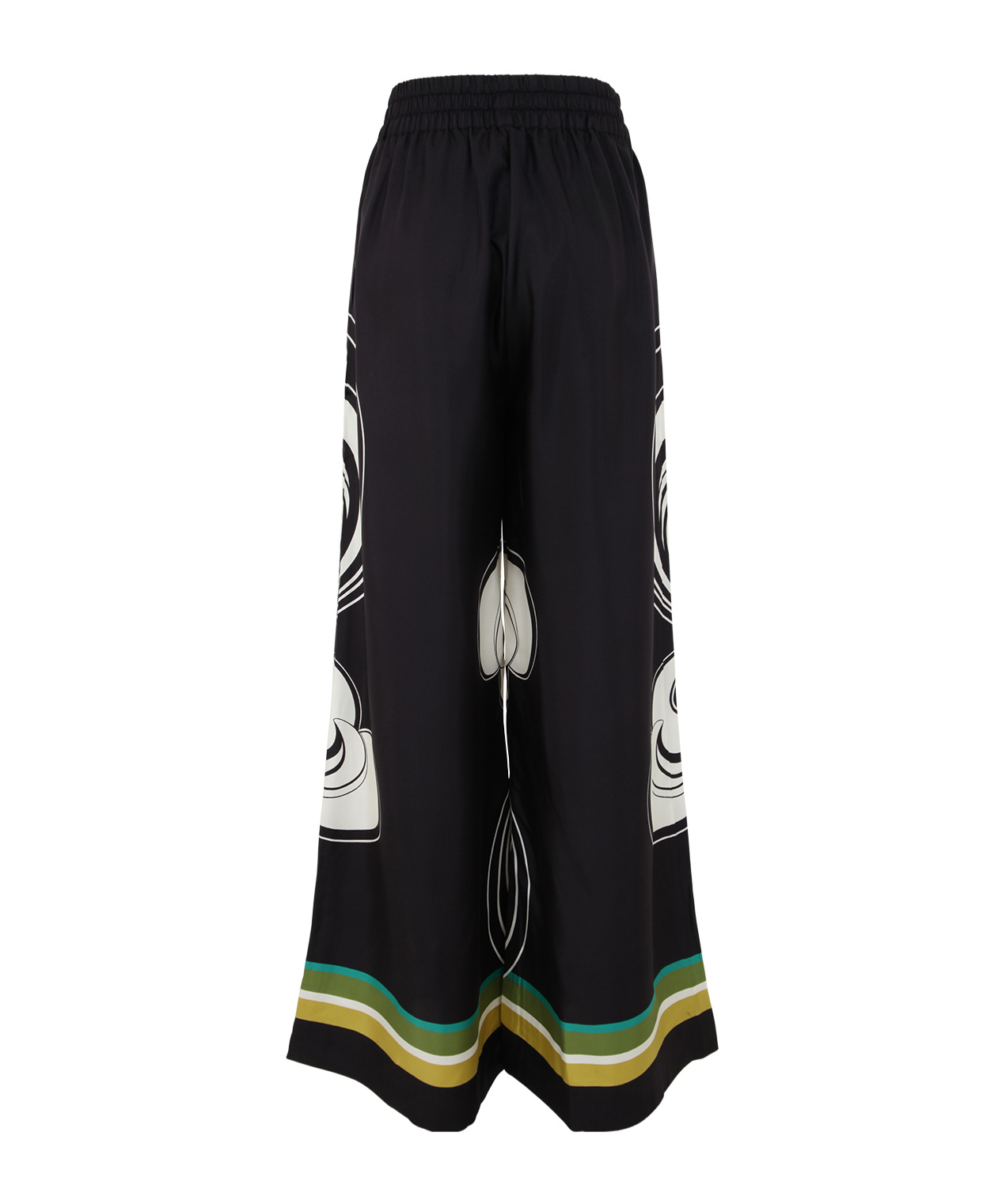 La Doublej La Double J Ladies Twill Silk Palazzo Pants In Multi