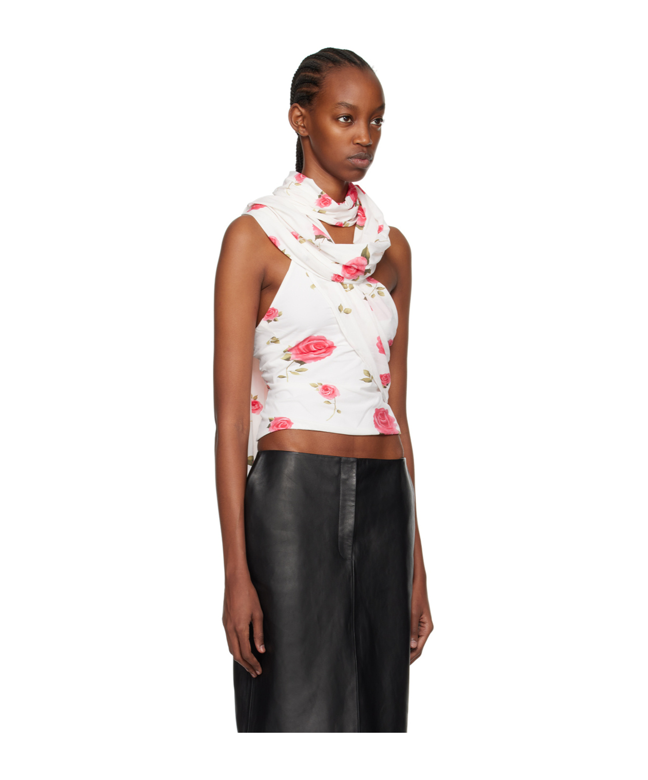 Magda Butrym Body-wrapped Design Vest In White