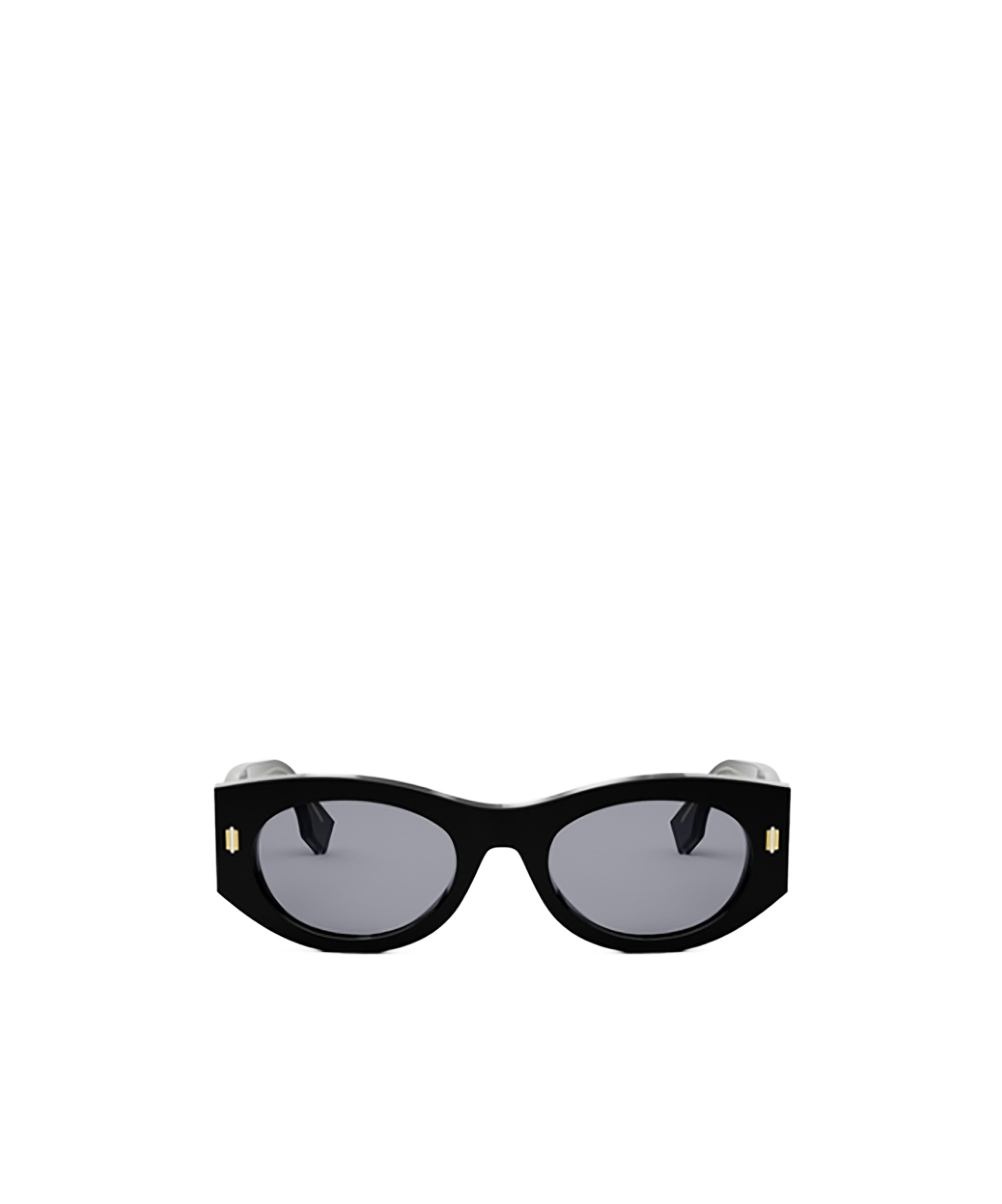 Fendi Roma Acetate Shield Sunglasses In Black