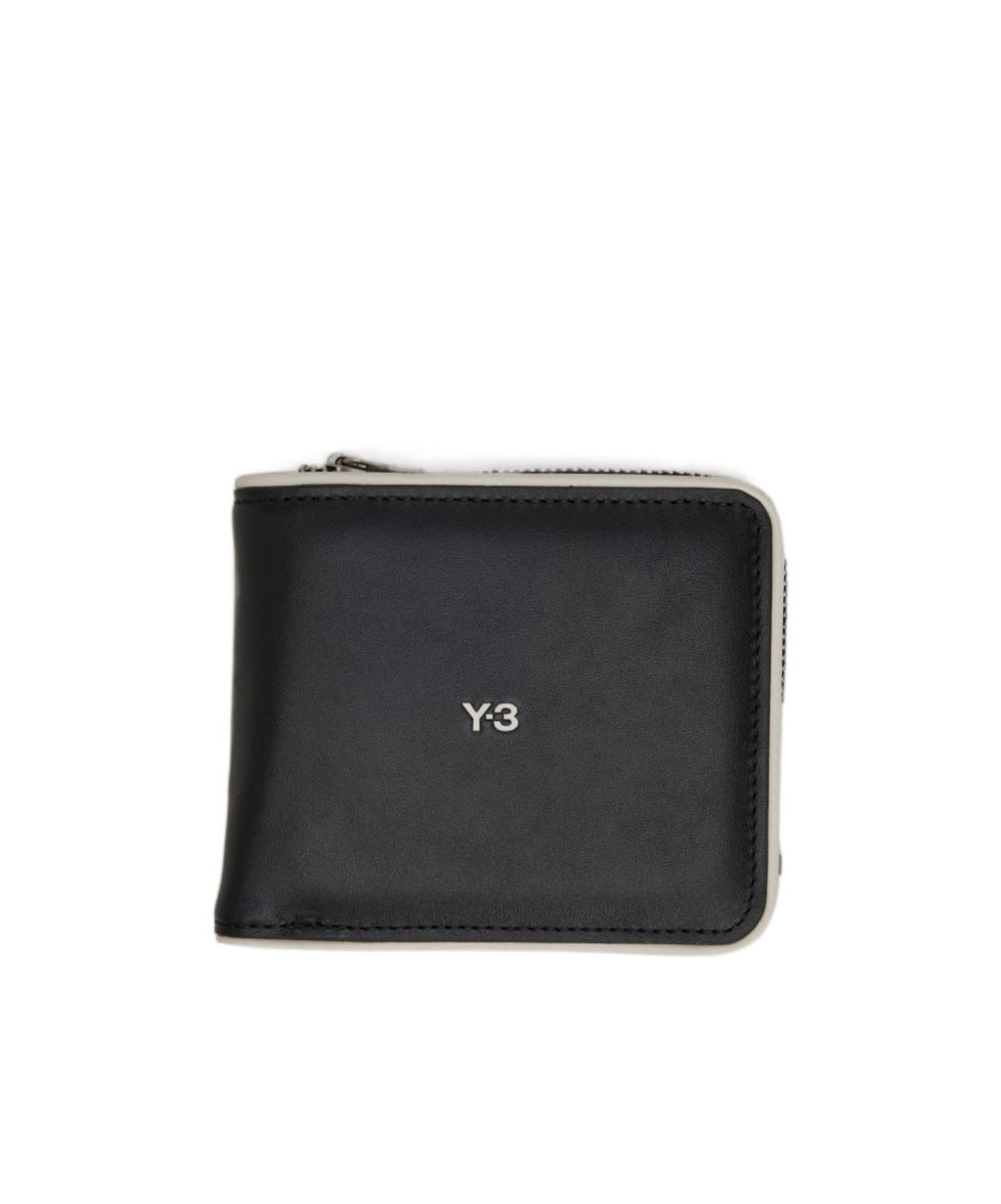 Y-3 Logo-print Bi-fold Wallet In Black