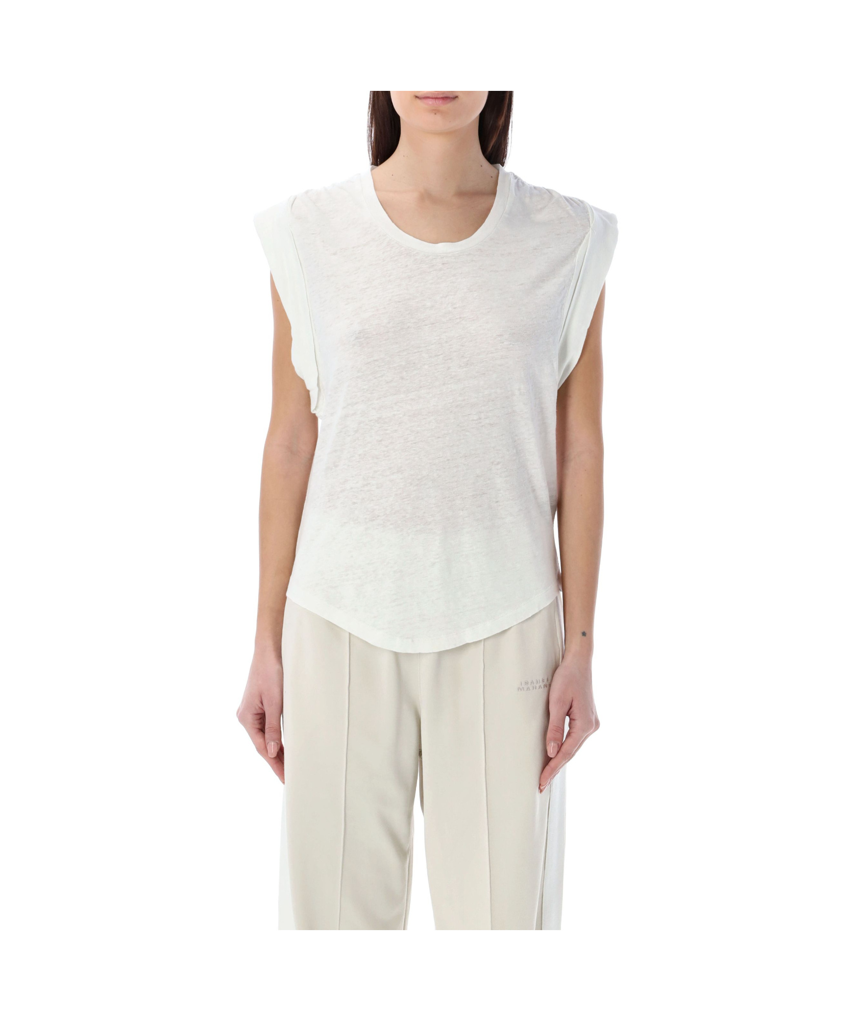 Isabel Marant Étoile Kotty Linen T-shirt In White