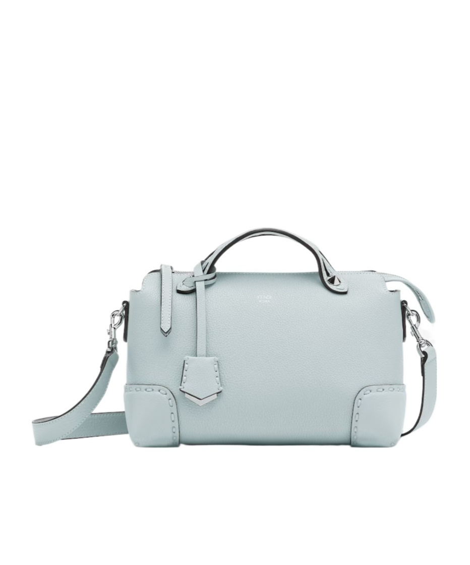 Fendi By The Way Leather Medium Bag In Blue