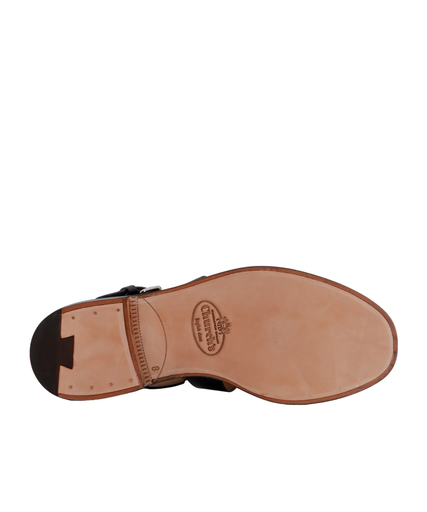 Shop Church's Fisherman Leather Sandal In Black