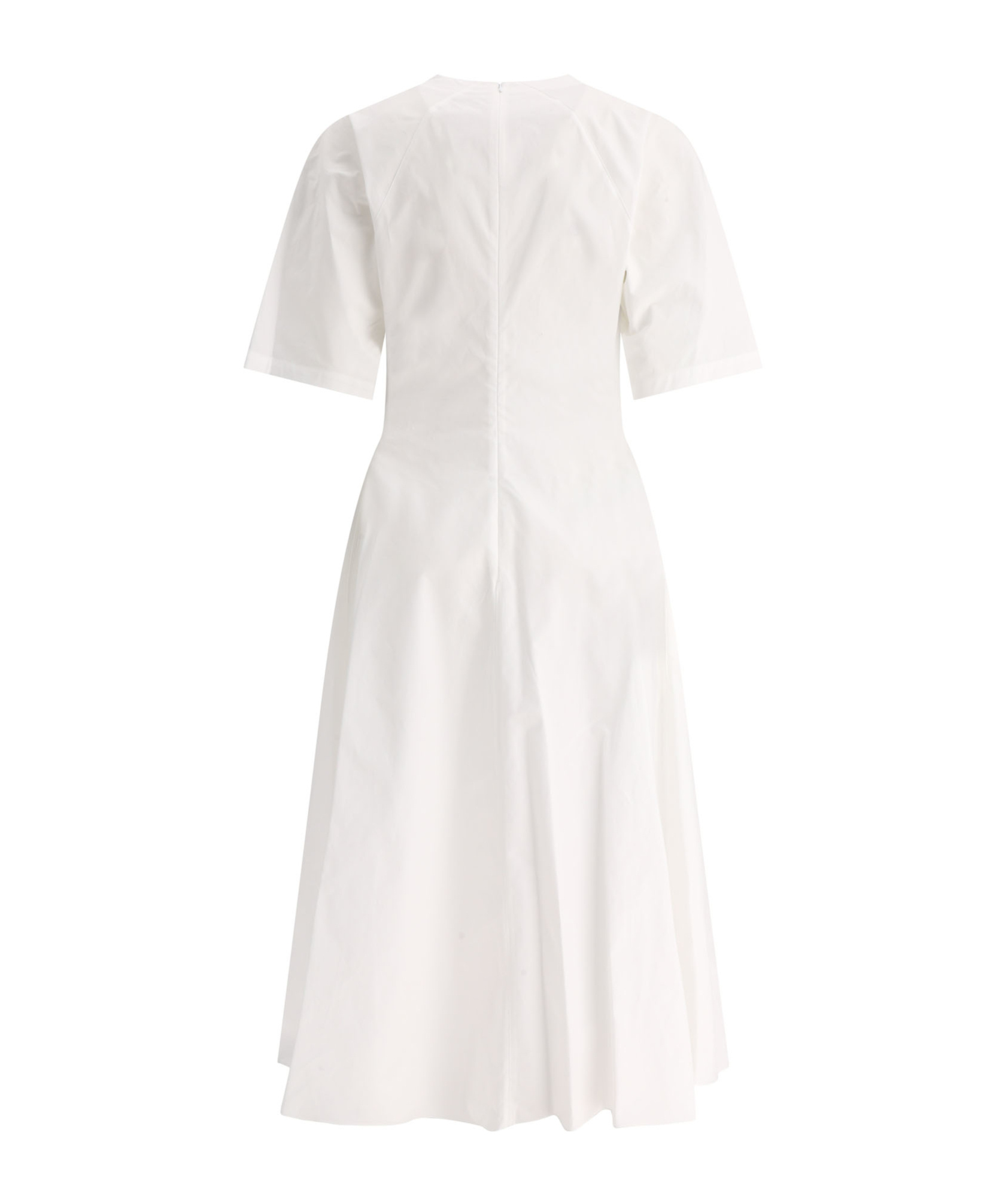 Alaïa Alaia Cotton Midi Dress Women In White