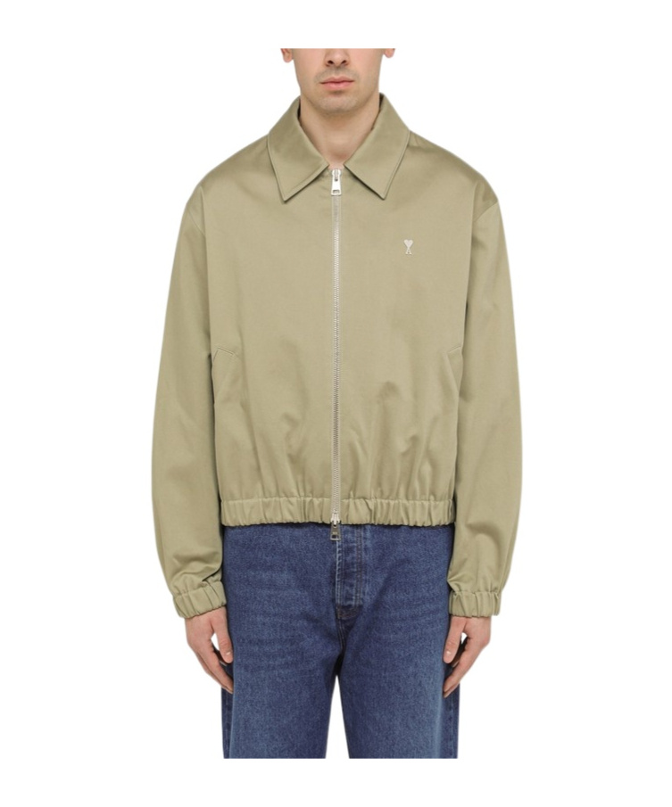 Shop Ami Alexandre Mattiussi Pilot's Jacket In Green