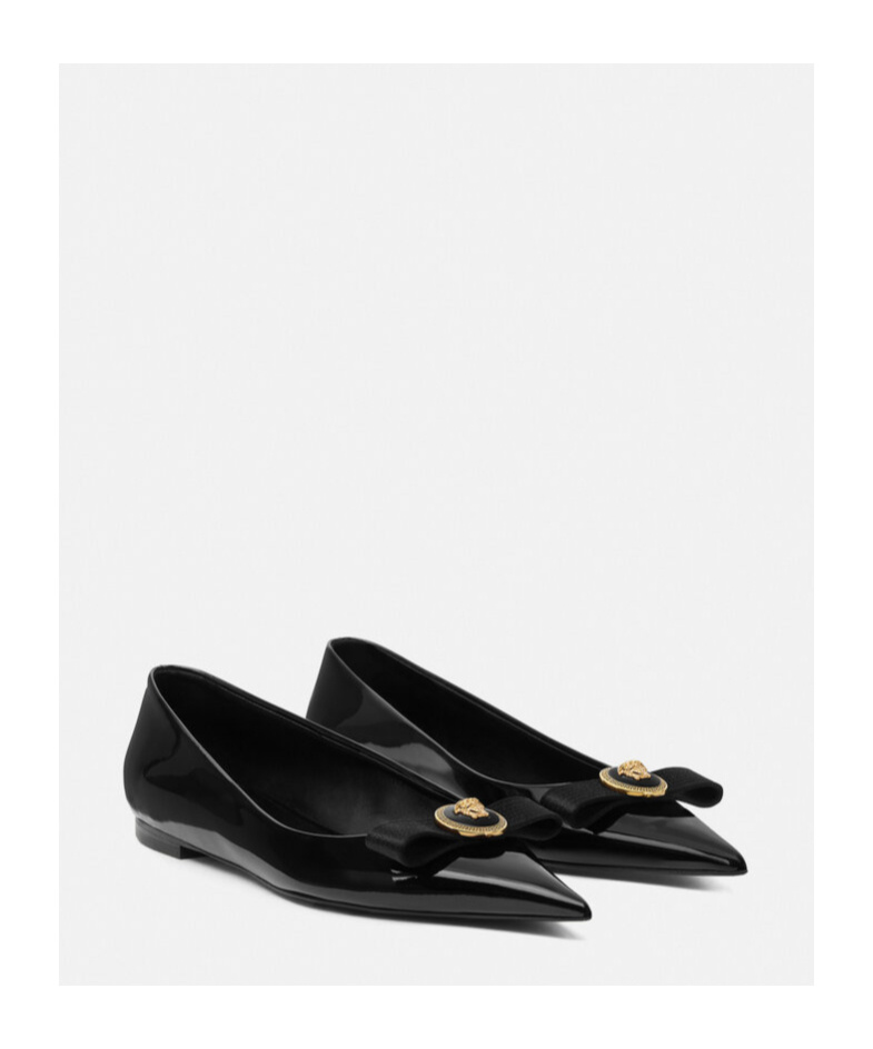 【関税＆送料込み】Versace Patent Leather Ballerina \