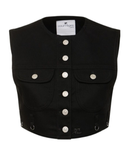 Courrèges Front Button Vest