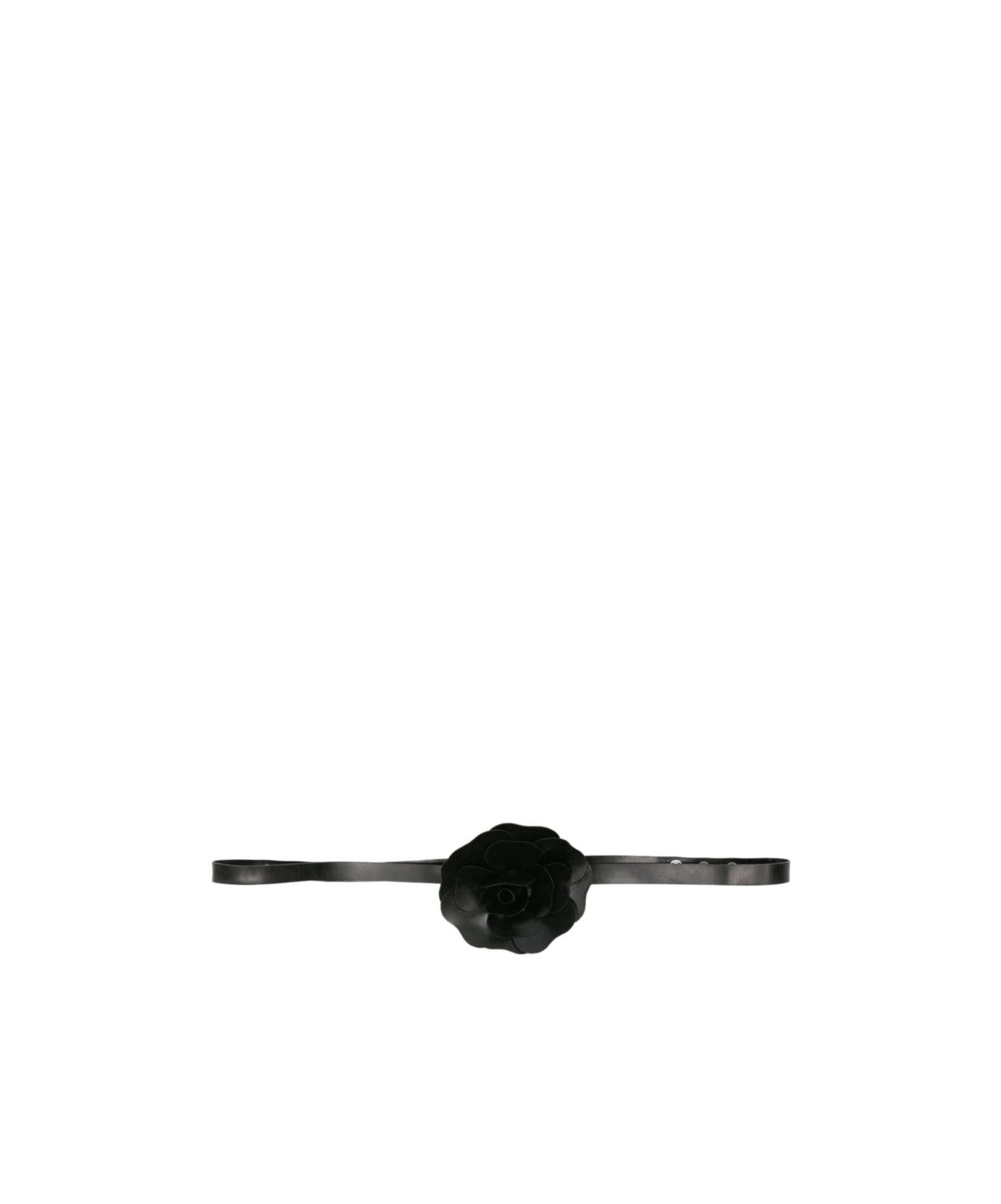 Shop Philosophy Di Lorenzo Serafini Floral-appliqué Patent Belt In Black