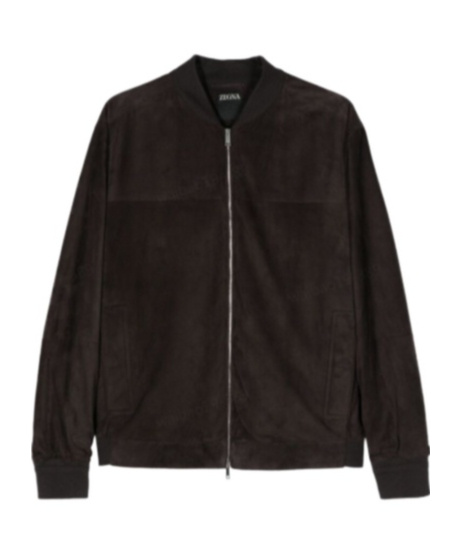 Shop Zegna Zippered Casual Jacket In Black