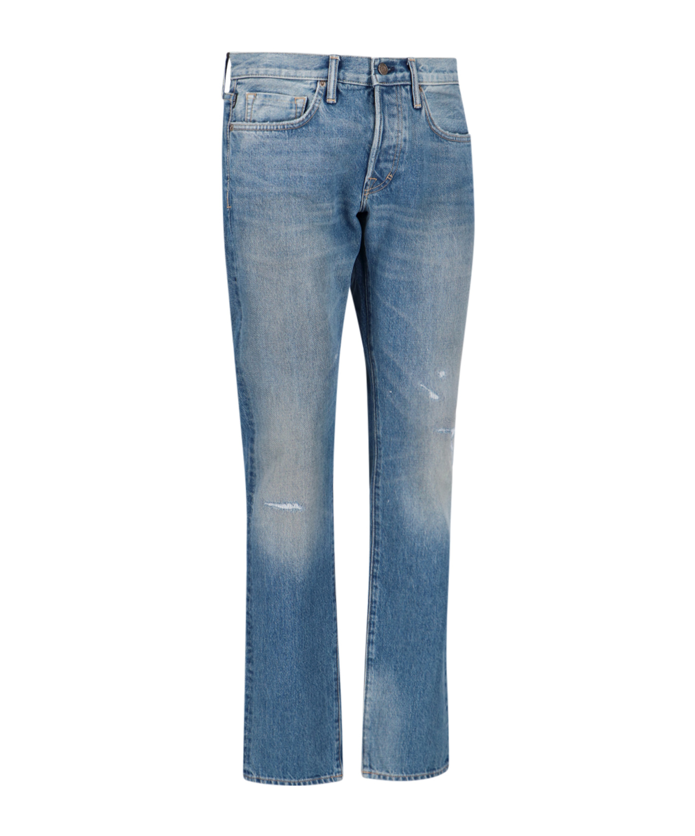 Tom Ford Distressed-effect Jeans In Blue