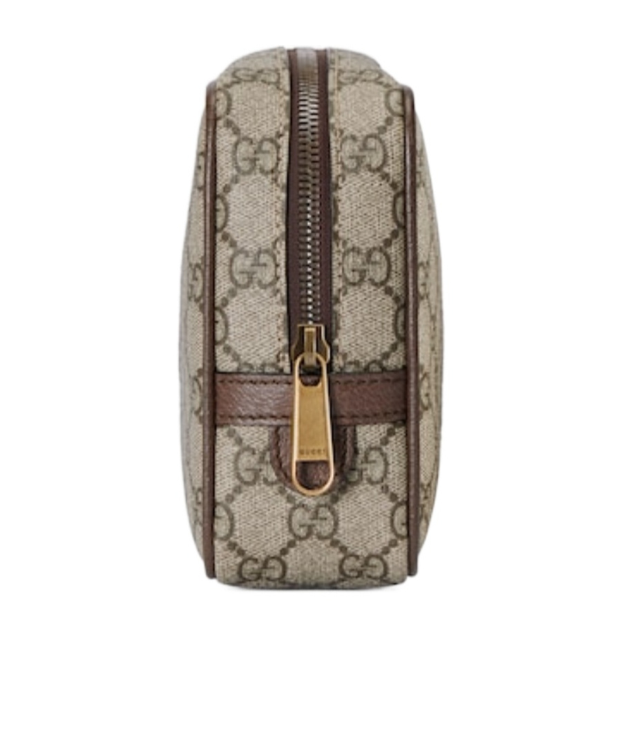 Gucci Savoy Toiletry Case With Web In Nude