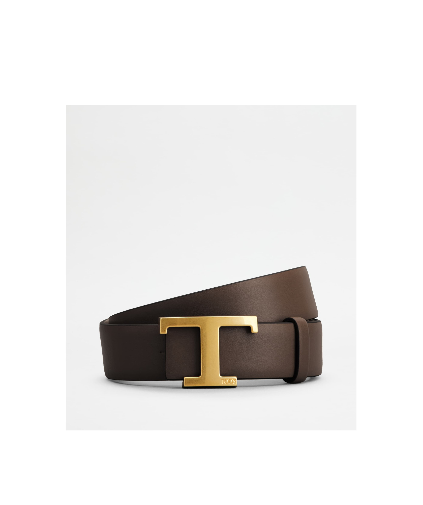 Tod's T Timless Reversible Leather Belt In Nude