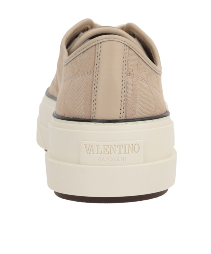 Valentino Totaloop Platform Sneakers In Nude