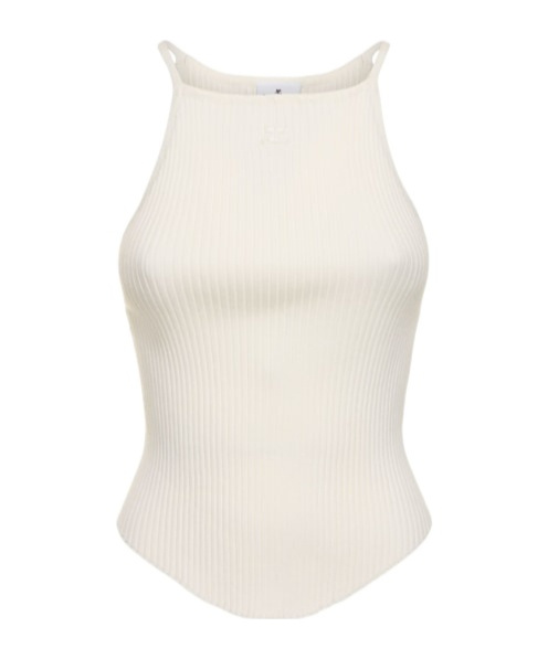 Courrèges Rib Knitted Vest