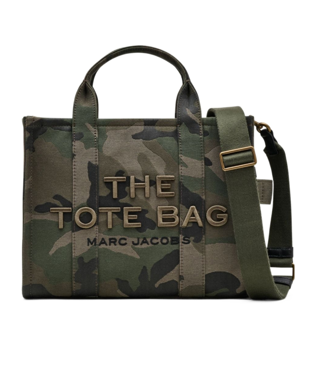 Marc Jacobs Womens Camo Multi The Camo Jacquard Medium Tote Bag In Black