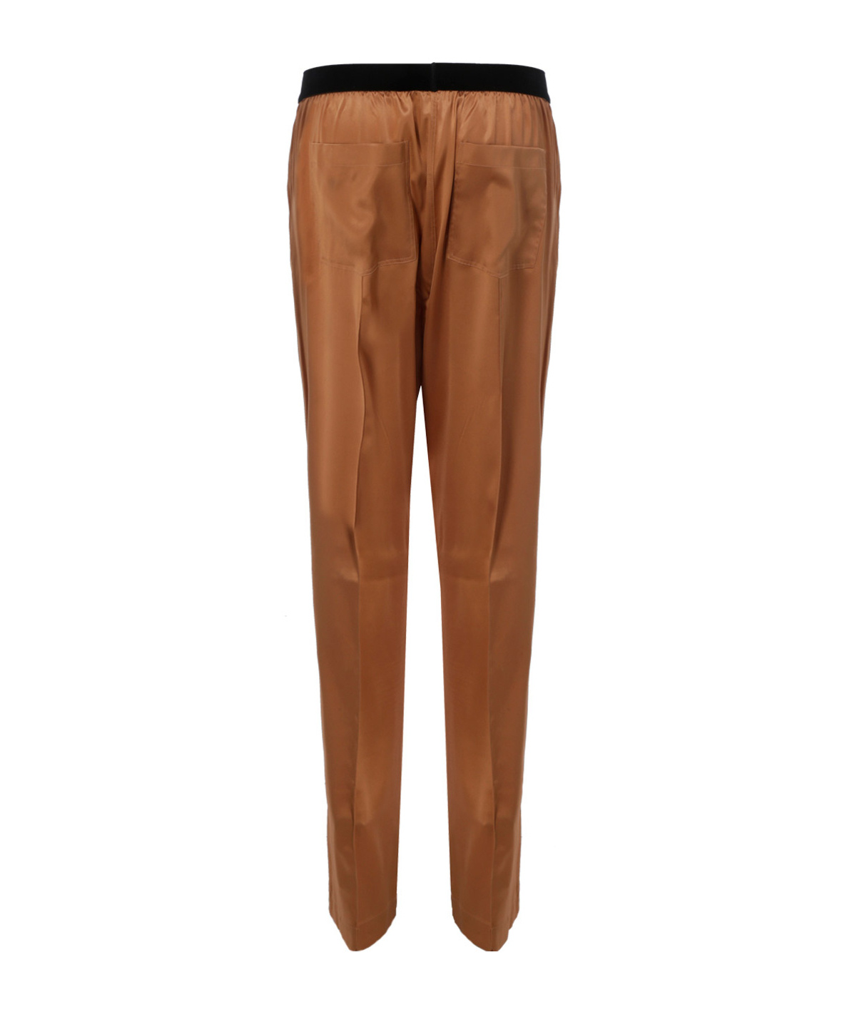 Tom Ford Straight-leg Silk-blend Trousers In Brown