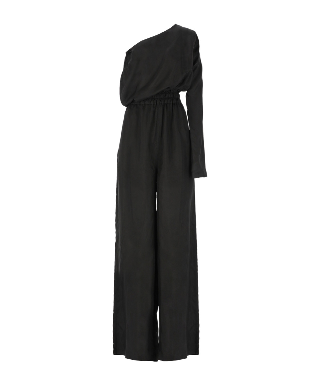 Rick Owens Atena Bodybag Satin Jumpusit In Black