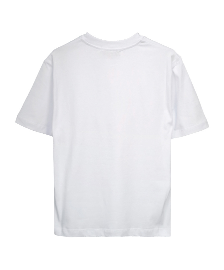 Msgm Logo Logo Short-sleeved T-shirt In White