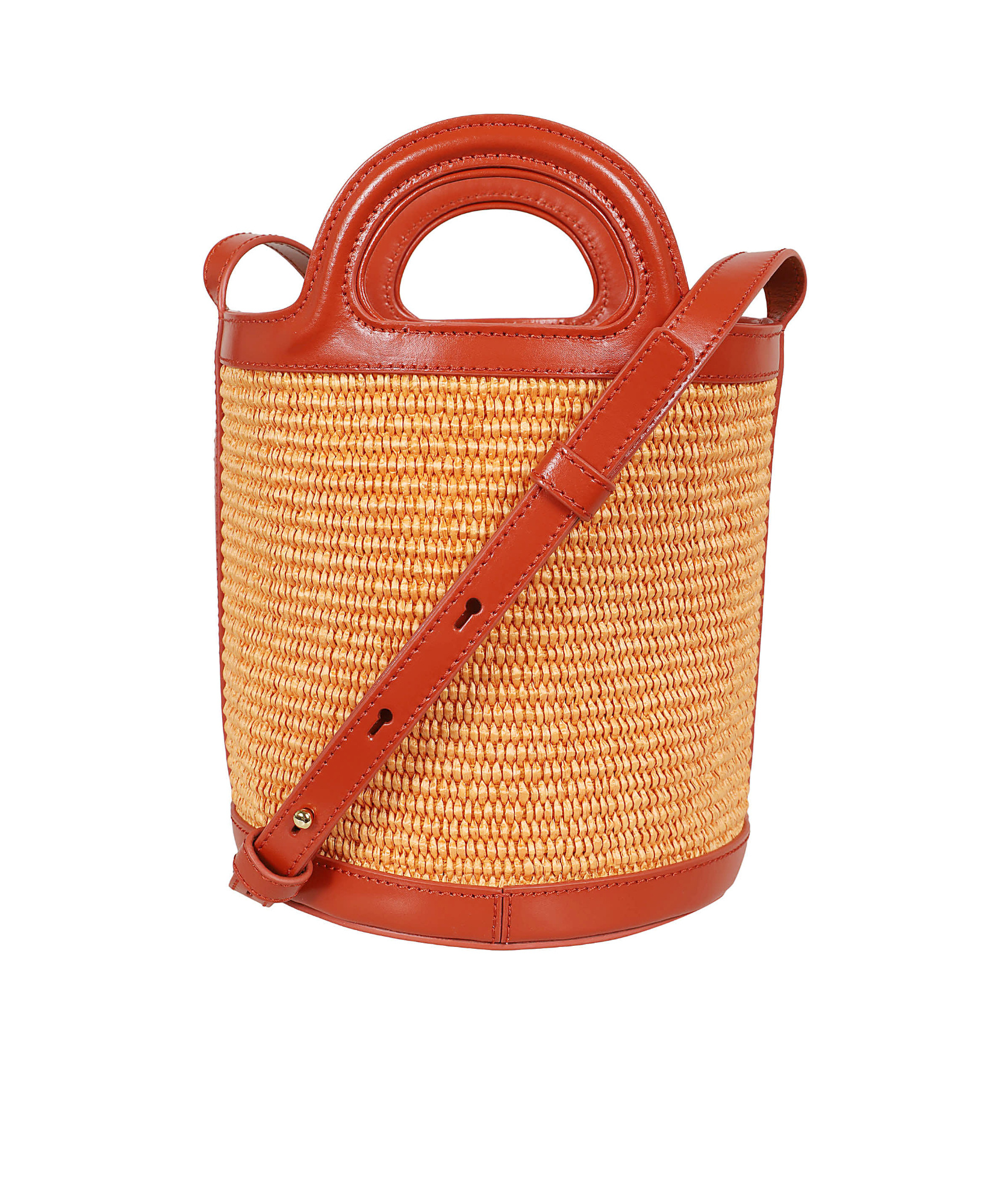 Marni Versatile Circular Handle Shoulder Bag In Nude