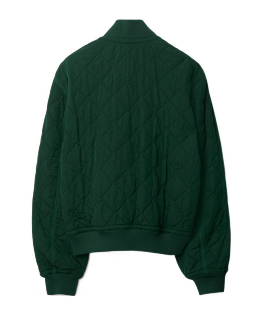 Burberry Quilted Zip-up Bomber Jacket In Green