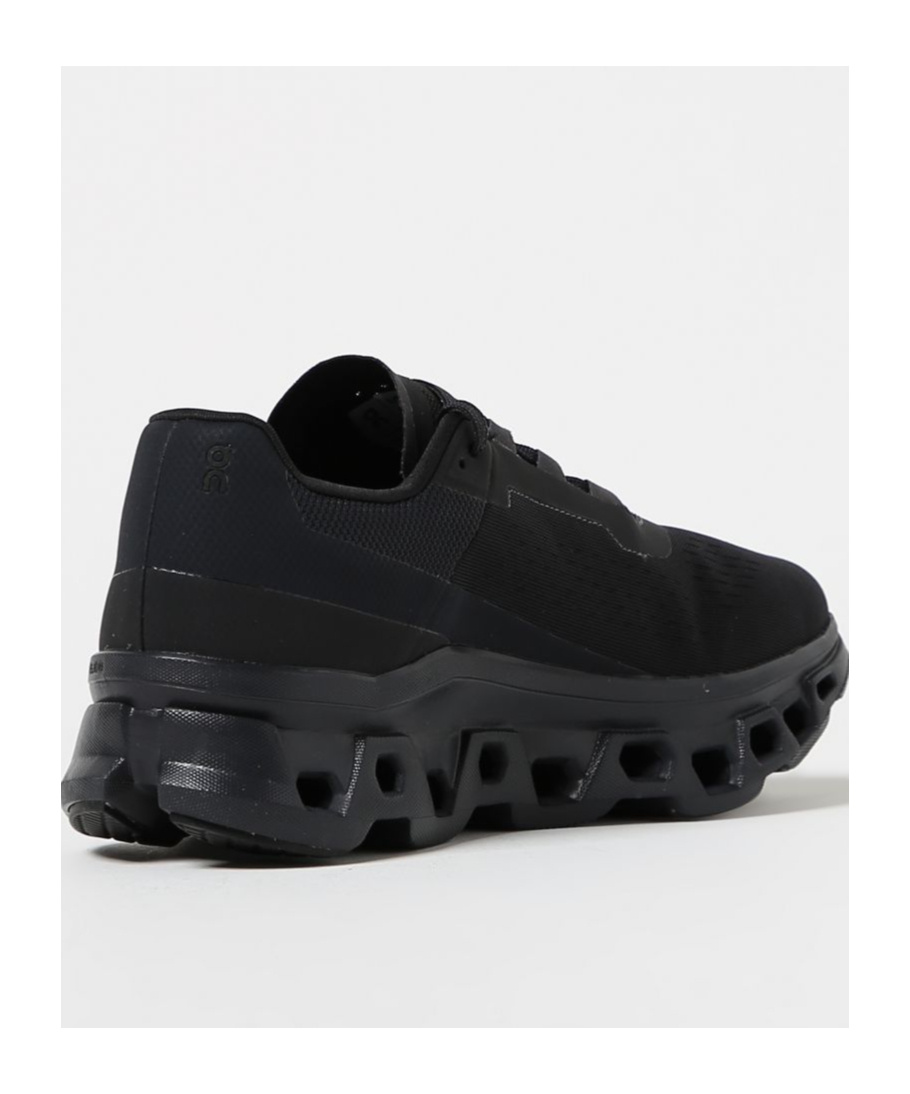 On Running Lace-up Low-cut Sneakers In Black