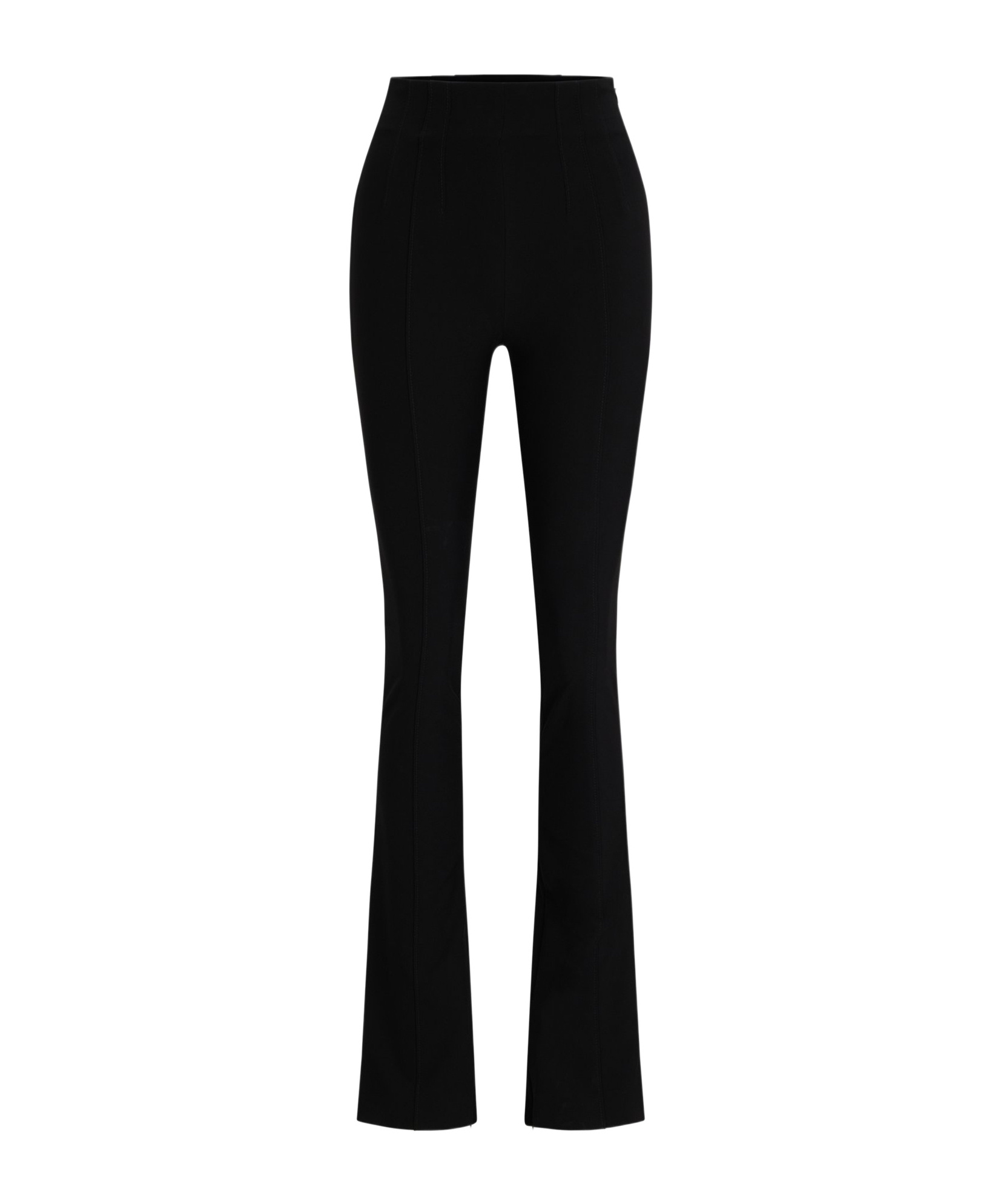 Hugo Boss Flared Leggings In Stretch Jersey In Black