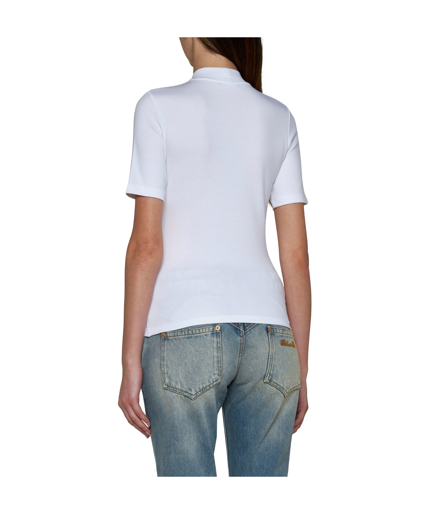 BALMAIN 6-BUTTON KNIT T-SHIRT