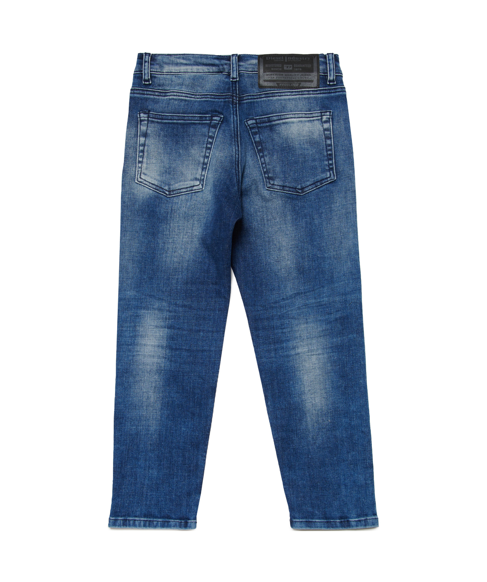 Diesel Straight-leg Stretch-cotton Jeans In Blue