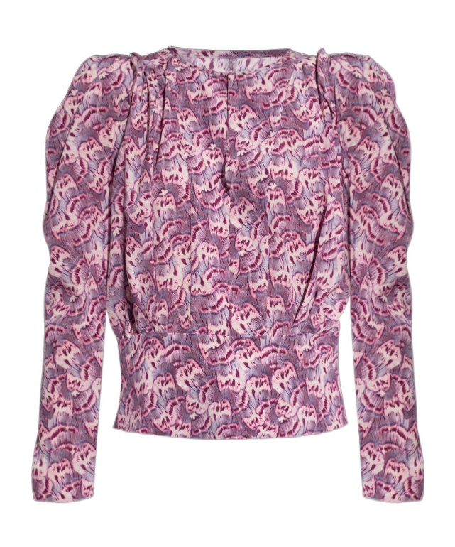Shop Isabel Marant Round-neck Blouse In Pink