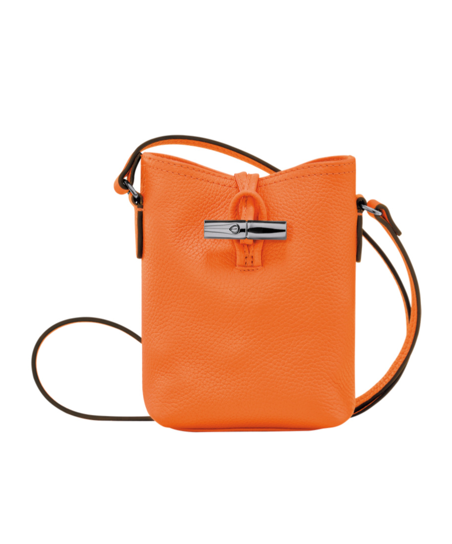 Longchamp Roseau Top Handle Bucket Tote Bag In Orange