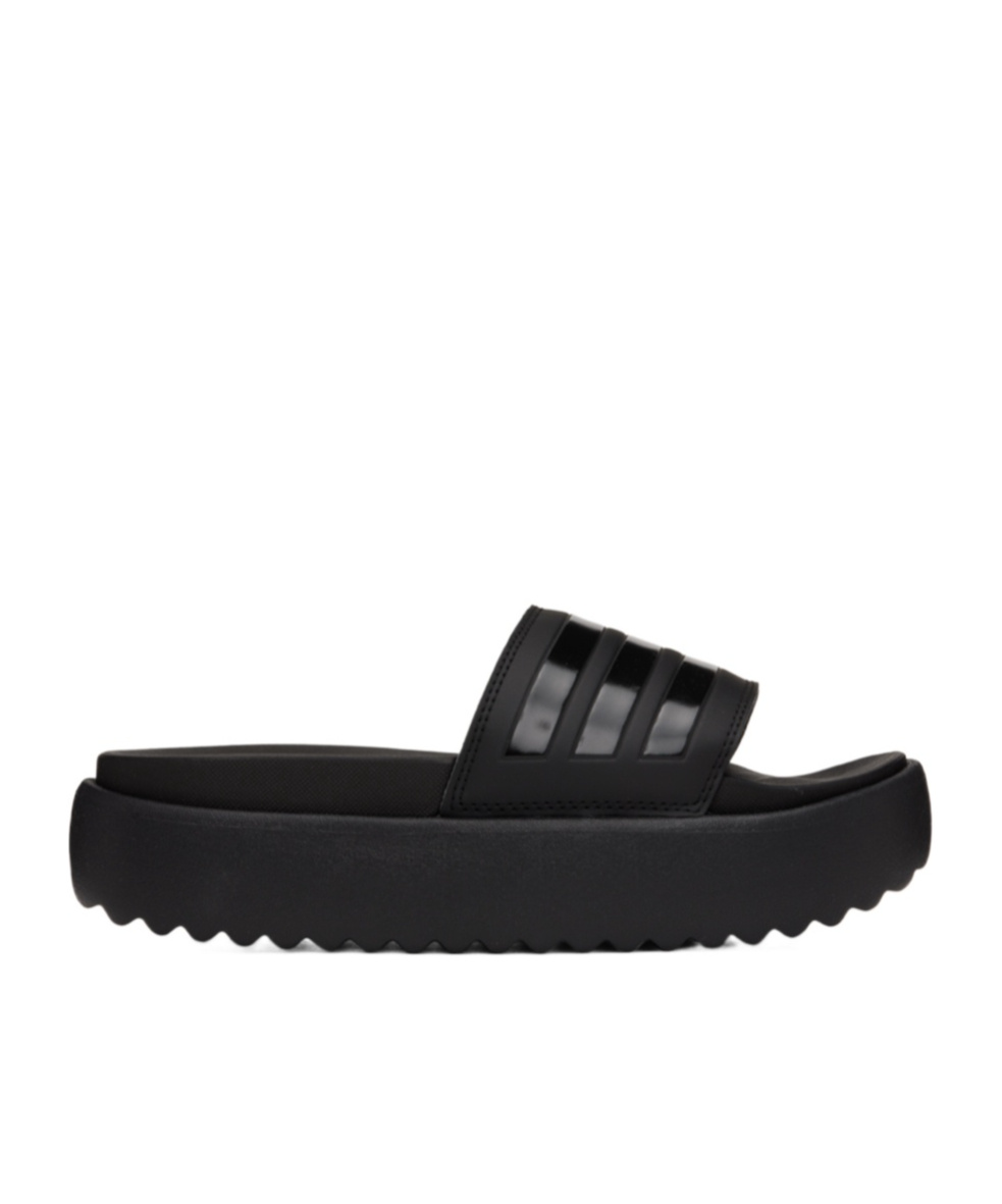 Adidas Originals Adidas Women's Adilette Platform Slides In Core Black