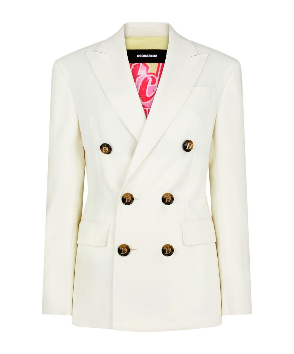 Dsquared2 Boston Double-breasted Suit In White