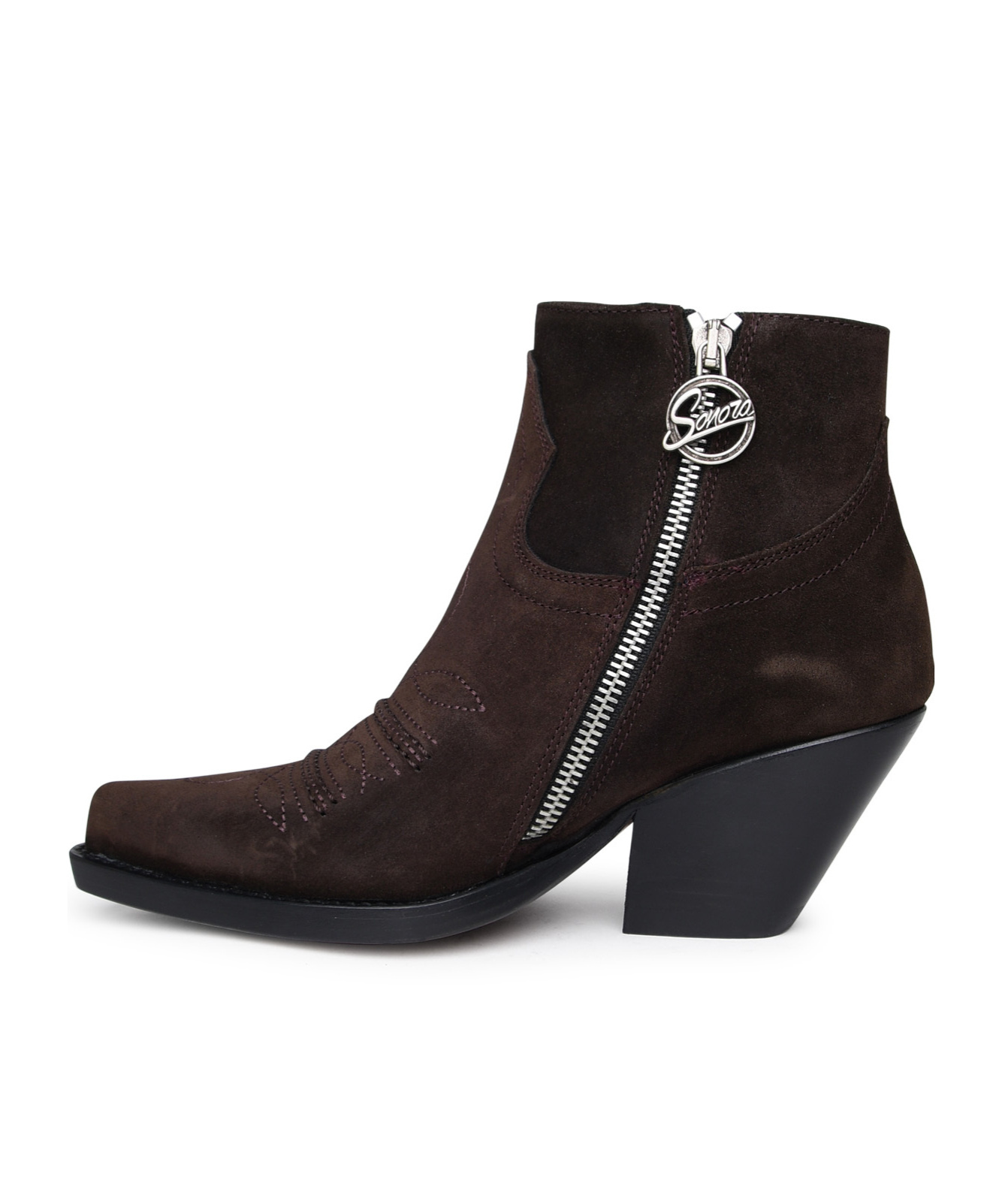 Sonora Hidalgo 85mm Leather Ankle Boots In Black