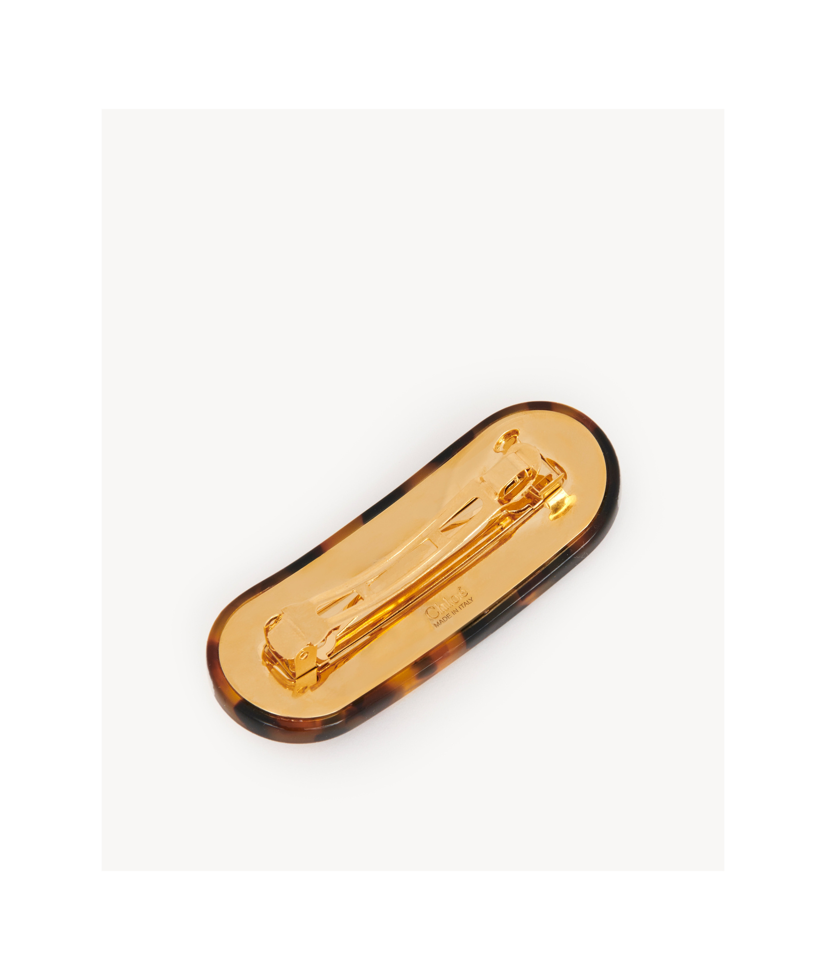 CHLOÉ LOGO-PLAQUE HAIR CLIP