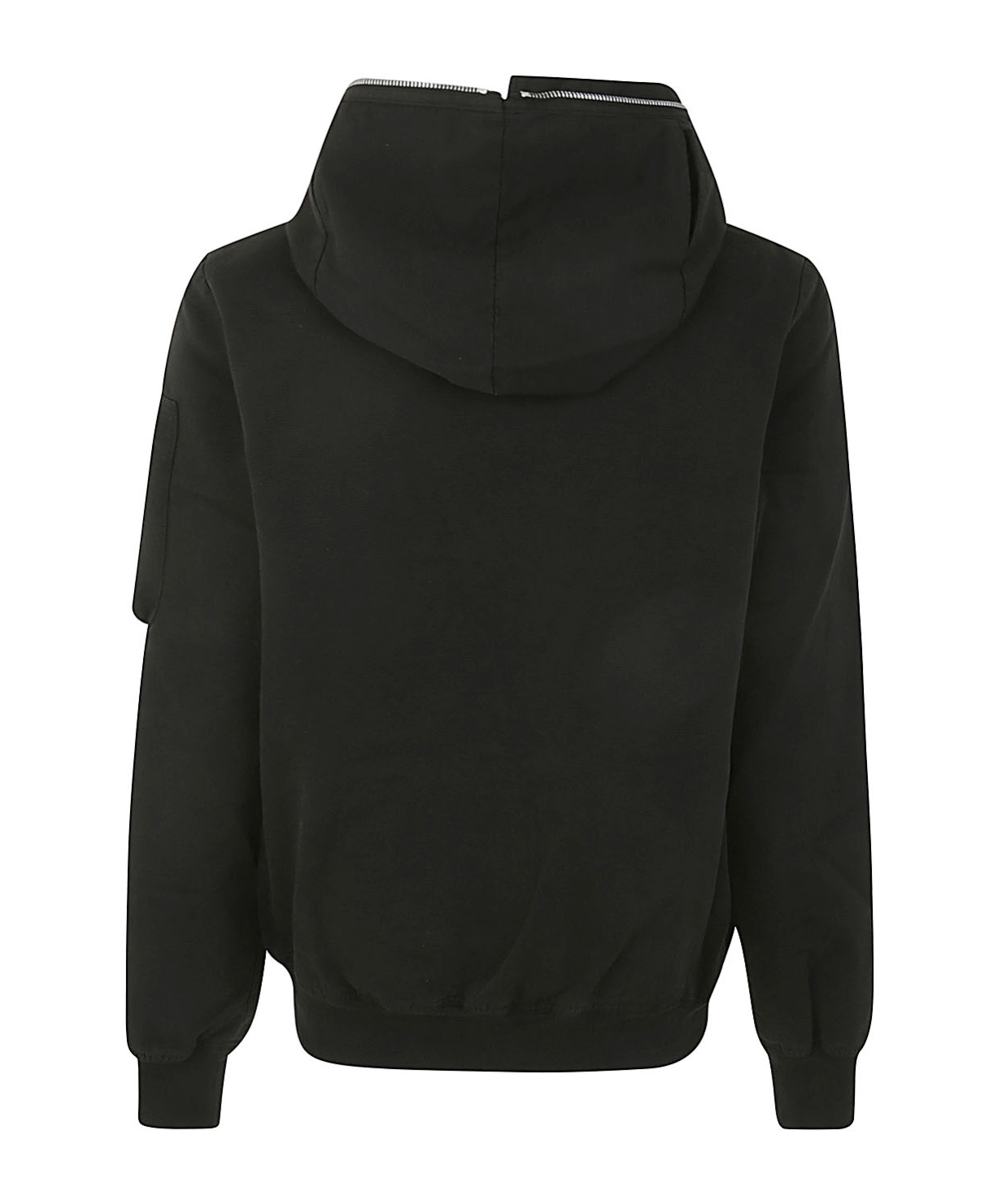 Rick Owens Drkshdw Zip-up Hooded Jacket In Black