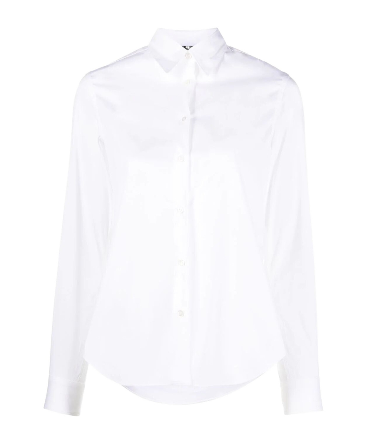 Aspesi Long-sleeved Lapel Shirt In White
