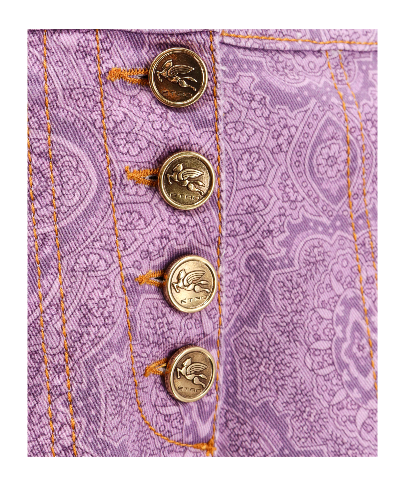 ETRO ETRO GEOMETRIC-PRINTED HIGH-WAIST FLARED TROUSERS