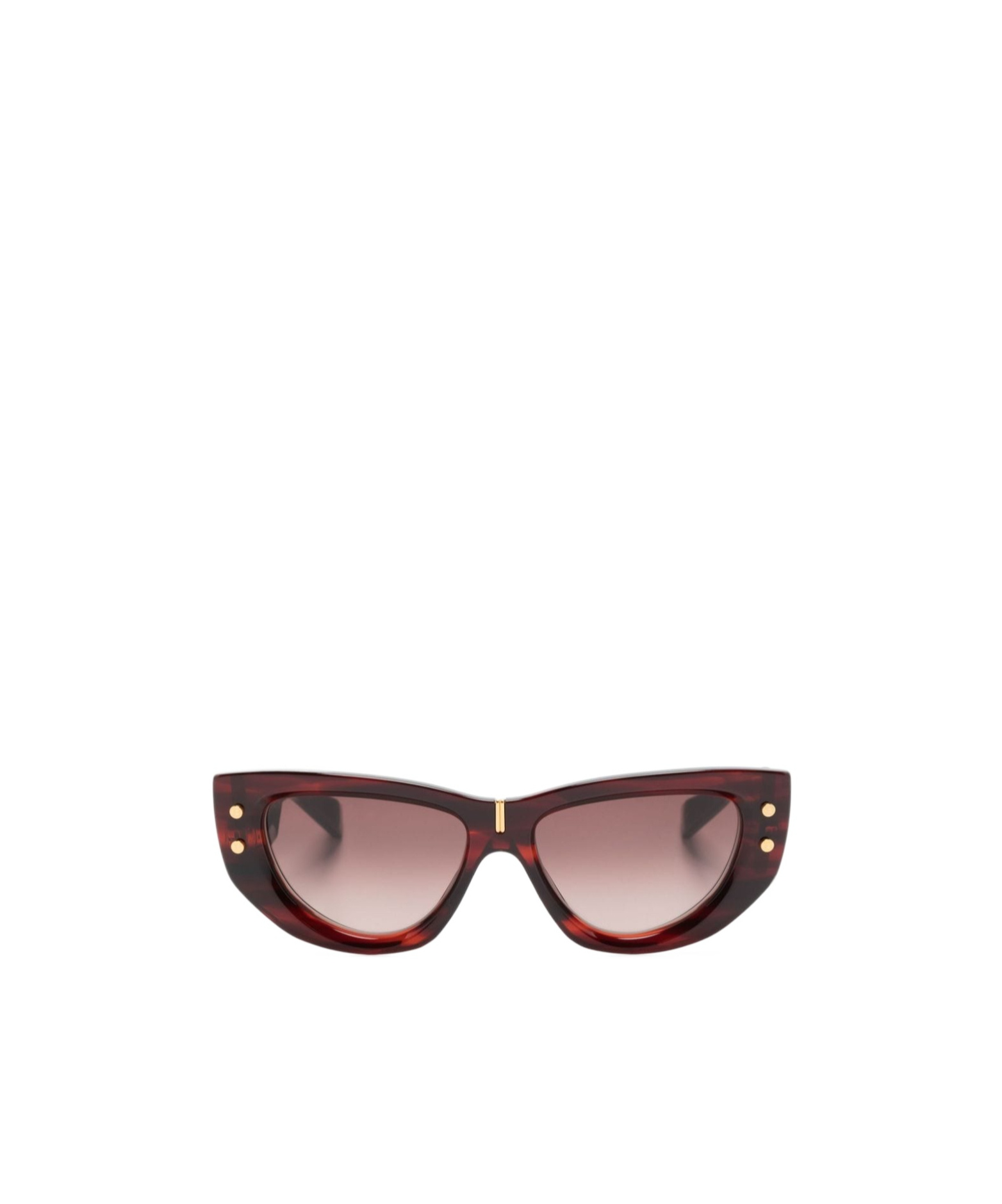 Balmain Logo Sunglasses In Brown