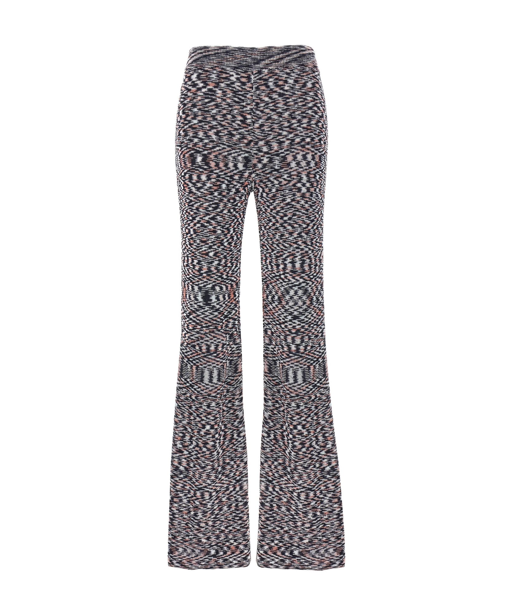 Missoni High-waist Flared Trousers In Gray